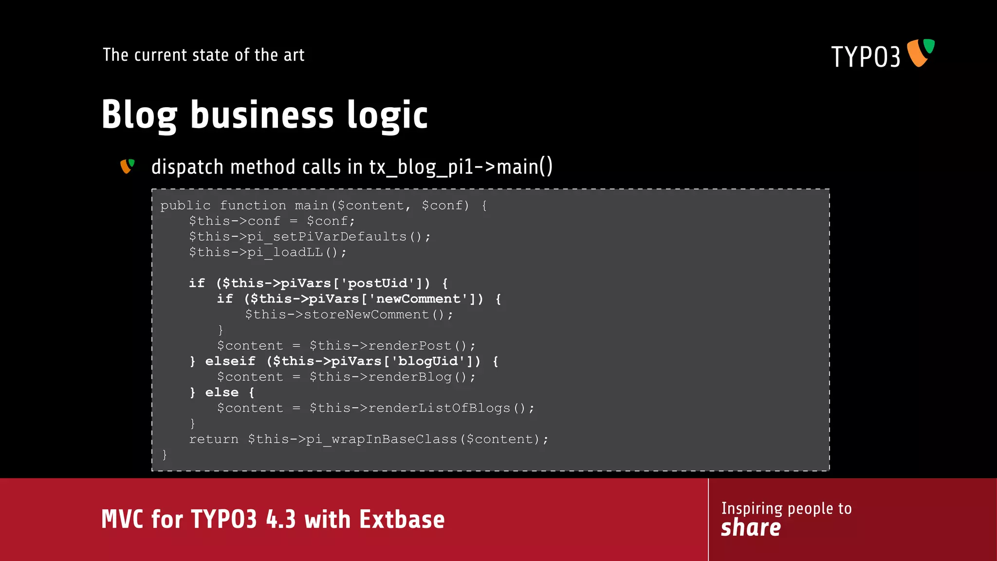 MVC for TYPO3 4.3 with extbase
