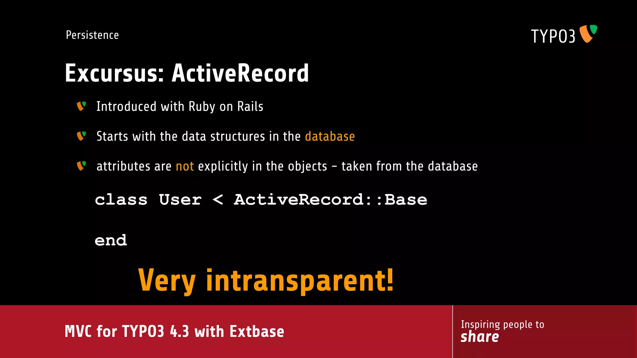 MVC for TYPO3 4.3 with extbase