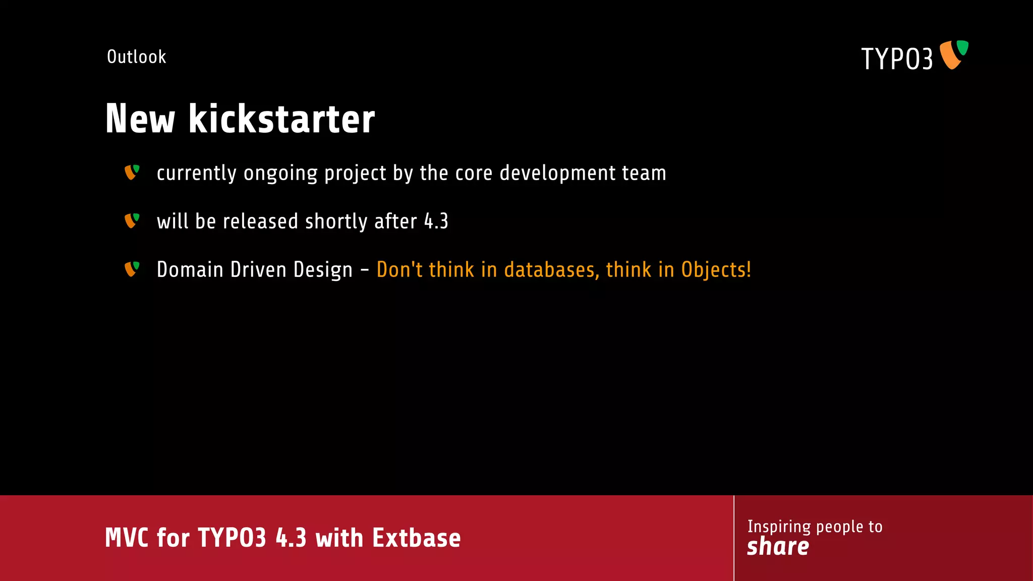 MVC for TYPO3 4.3 with extbase