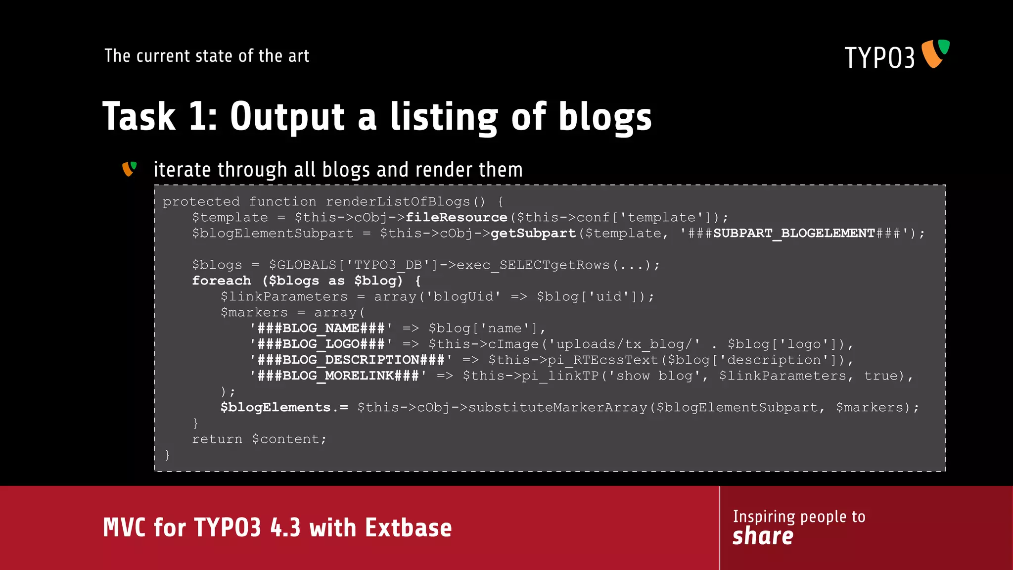 MVC for TYPO3 4.3 with extbase