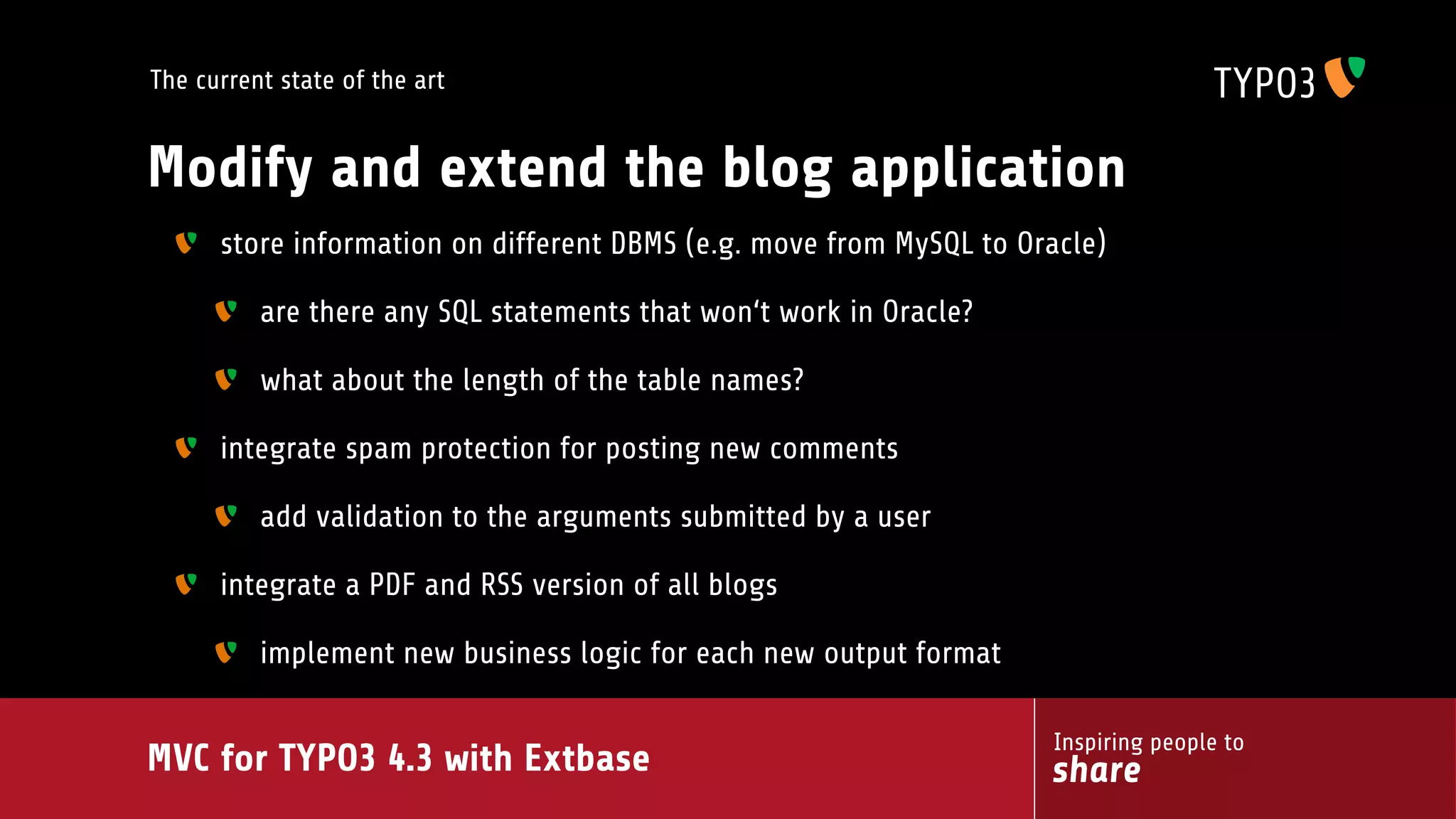 MVC for TYPO3 4.3 with extbase