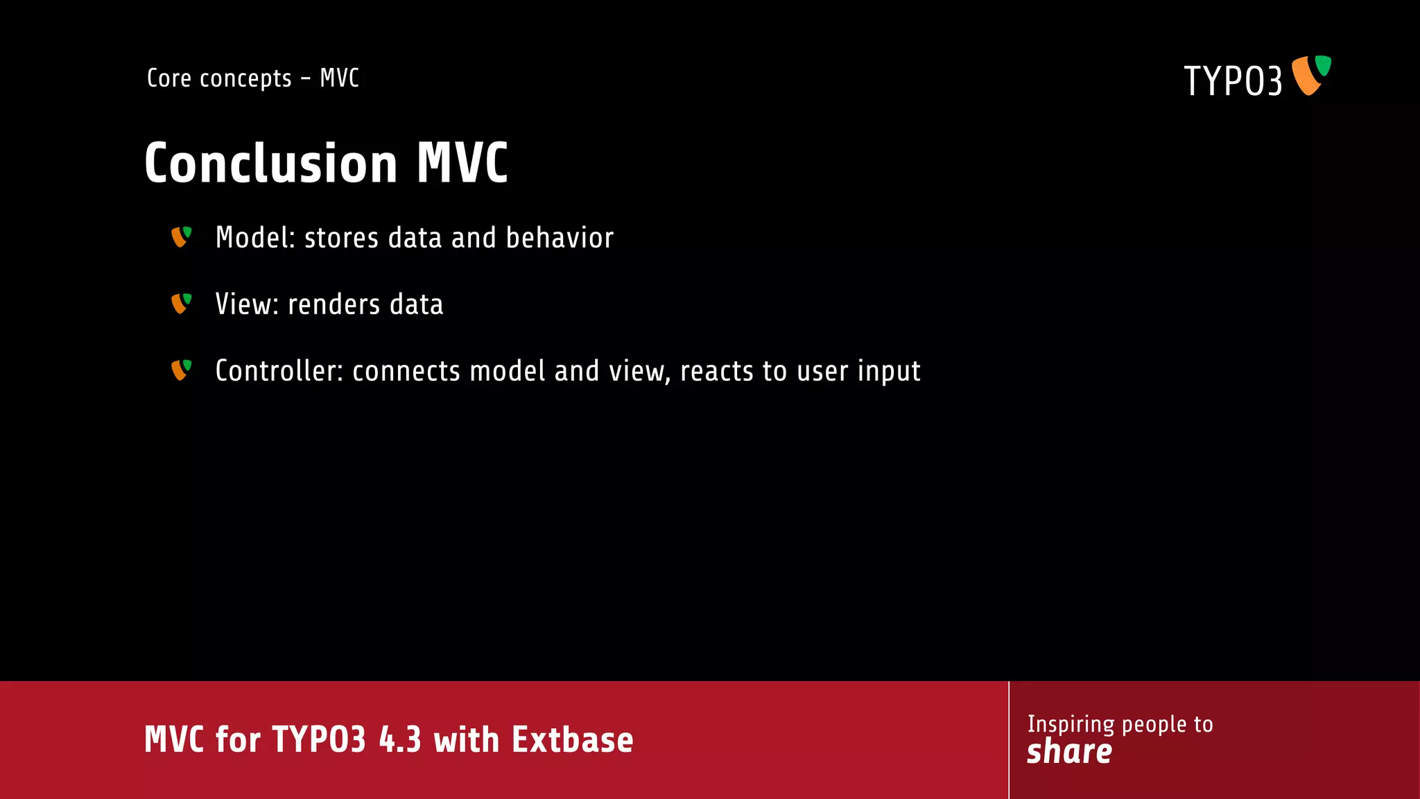 MVC for TYPO3 4.3 with extbase