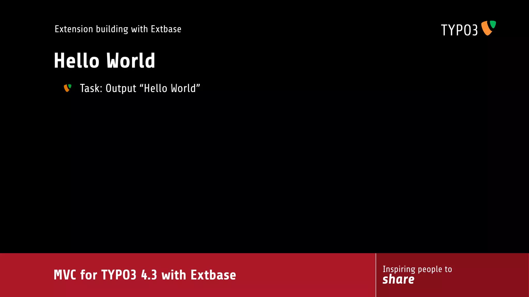 MVC for TYPO3 4.3 with extbase