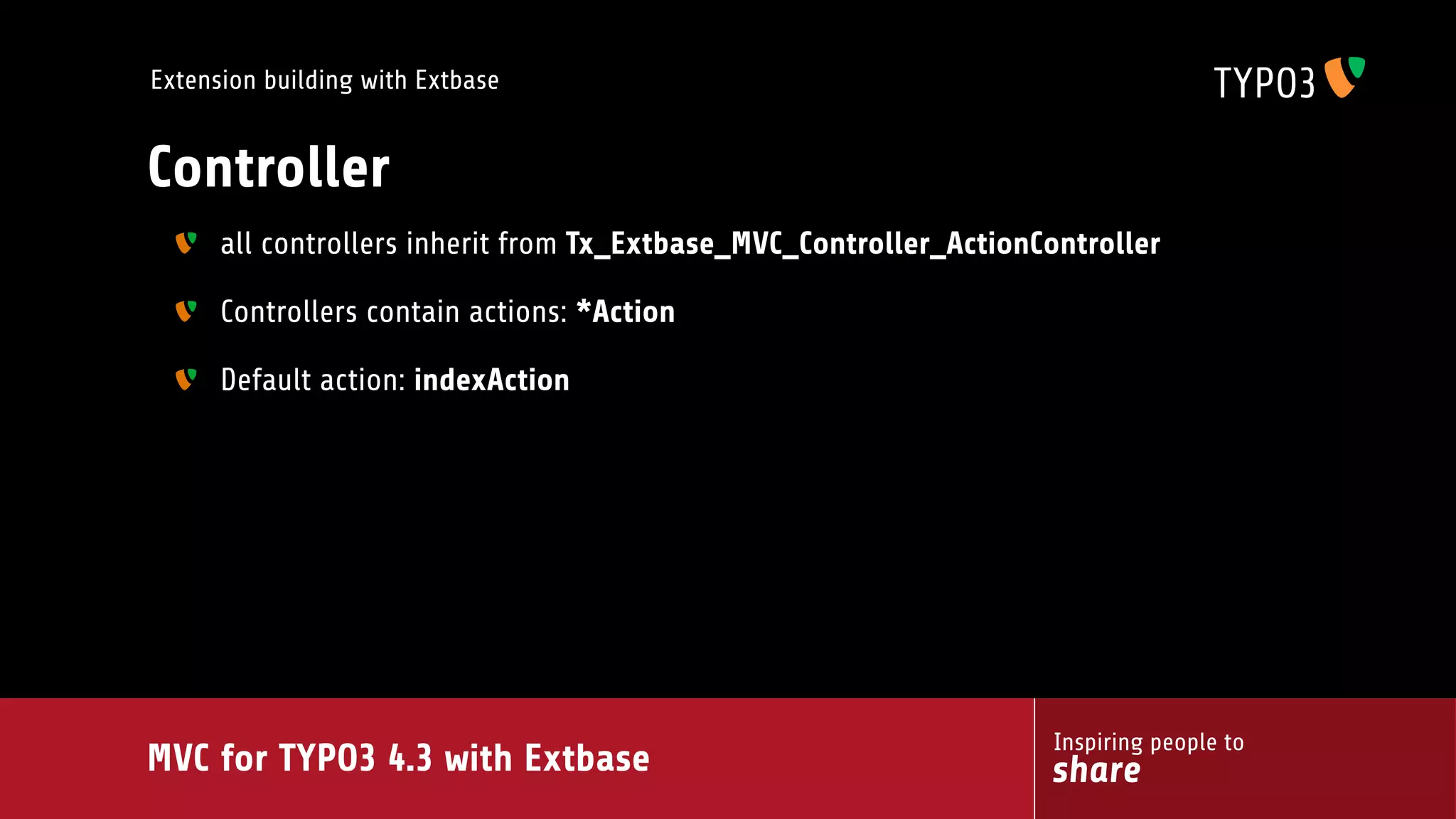 MVC for TYPO3 4.3 with extbase