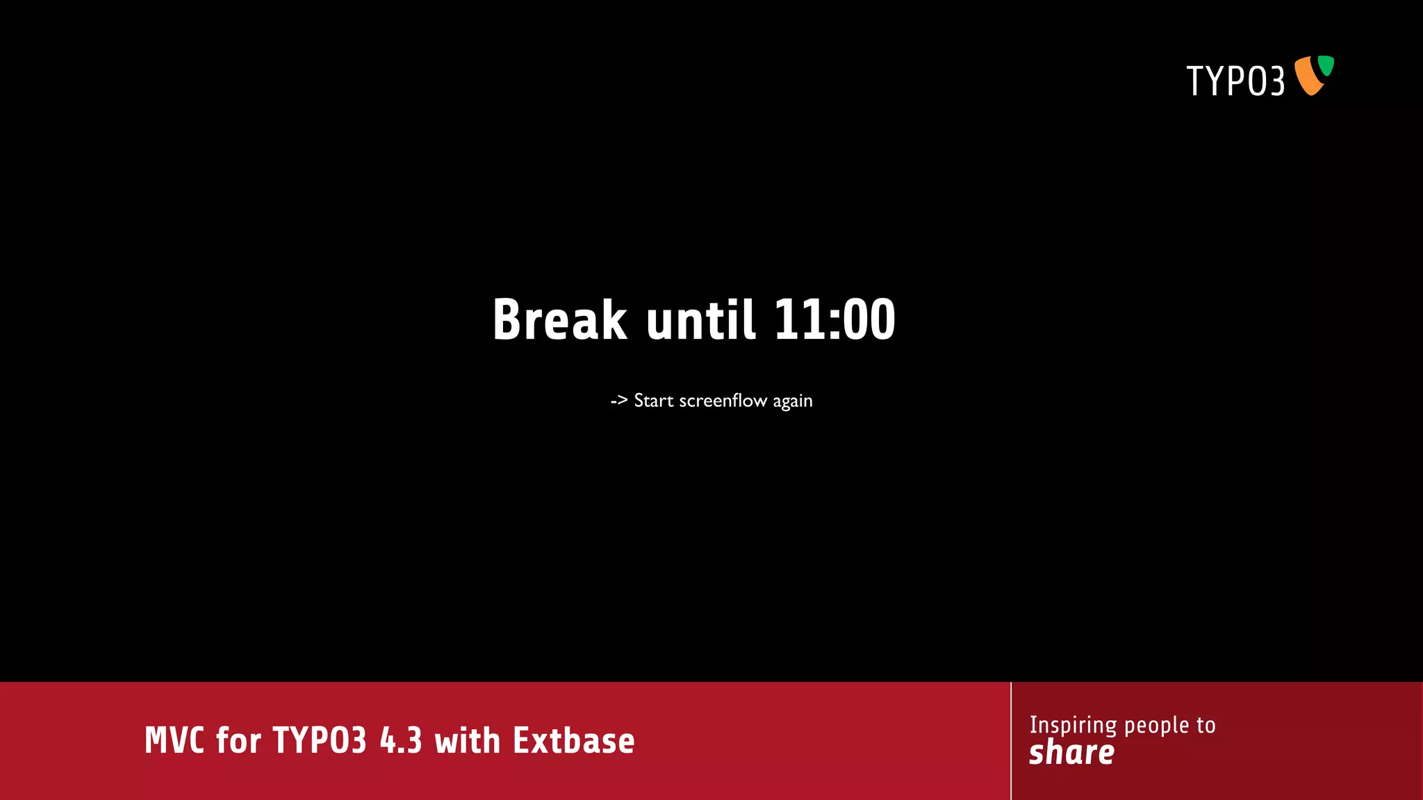 MVC for TYPO3 4.3 with extbase