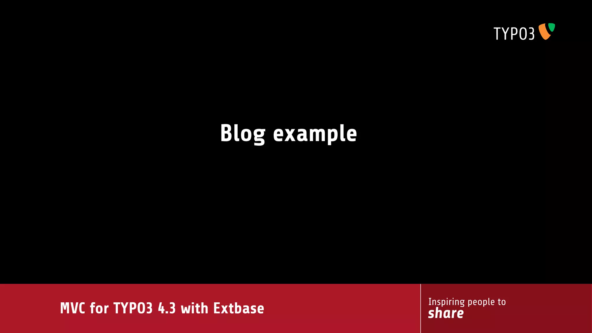 MVC for TYPO3 4.3 with extbase