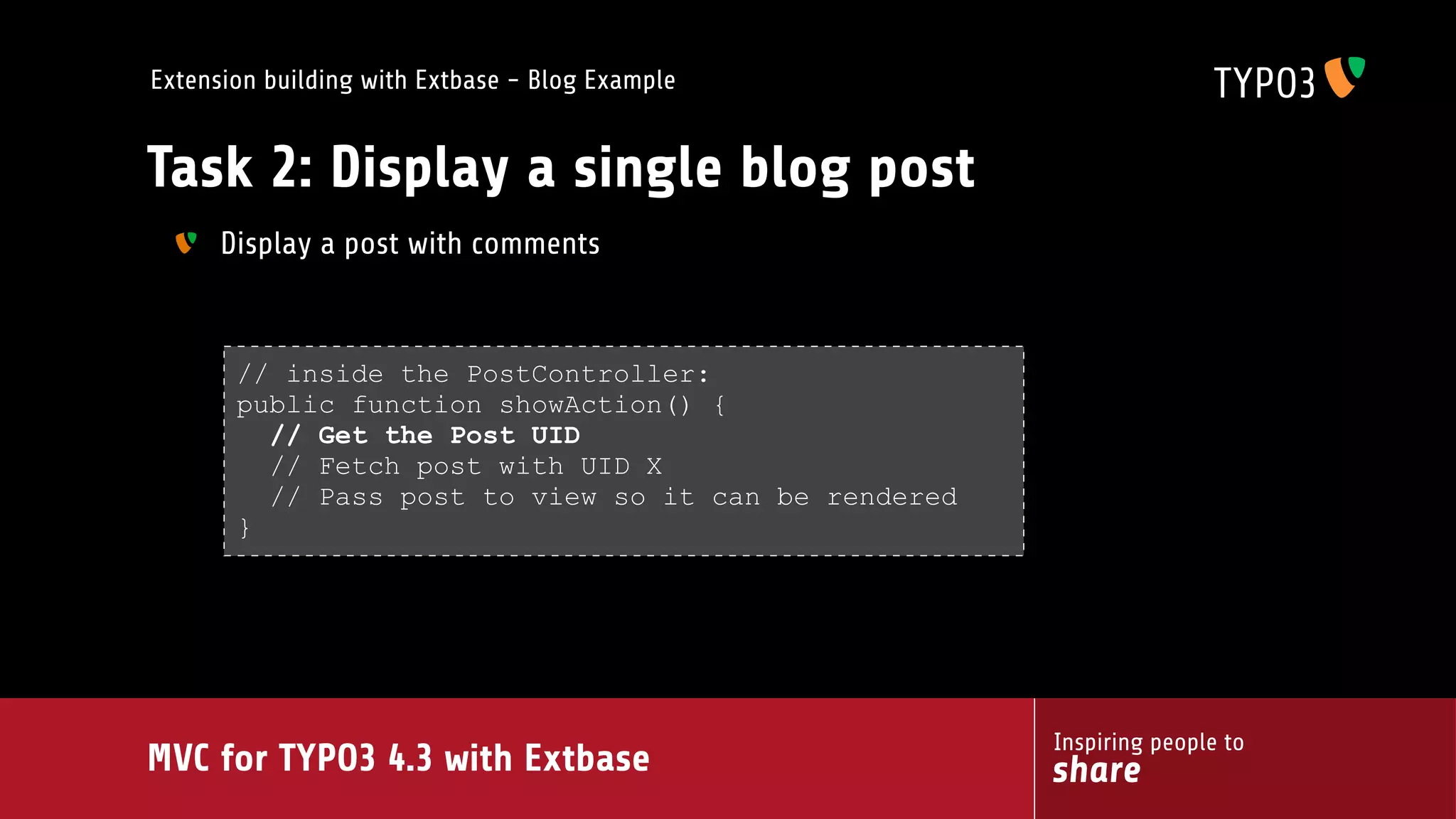 MVC for TYPO3 4.3 with extbase