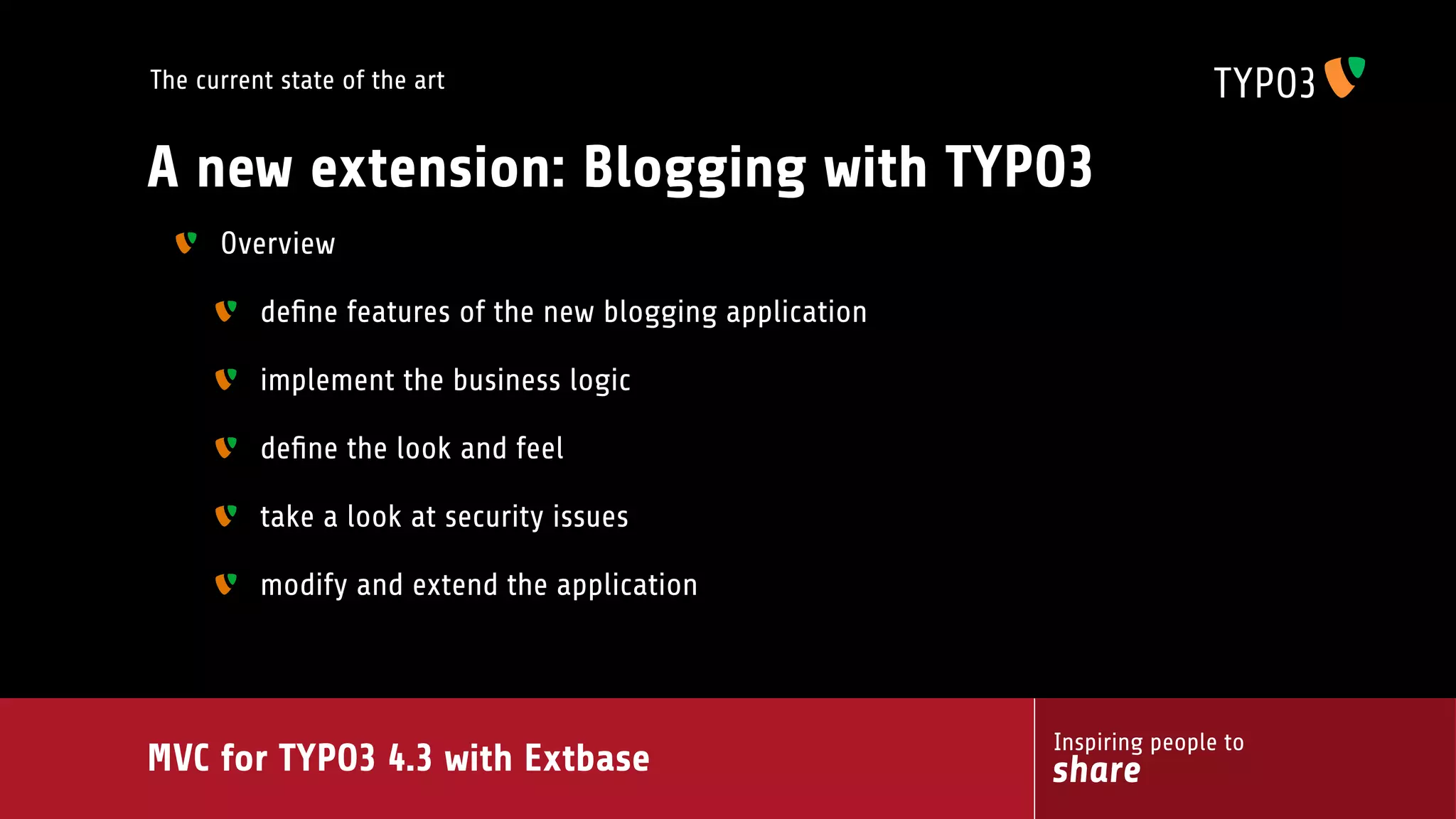 MVC for TYPO3 4.3 with extbase