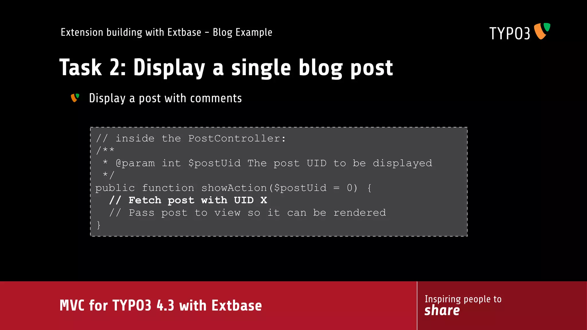 MVC for TYPO3 4.3 with extbase