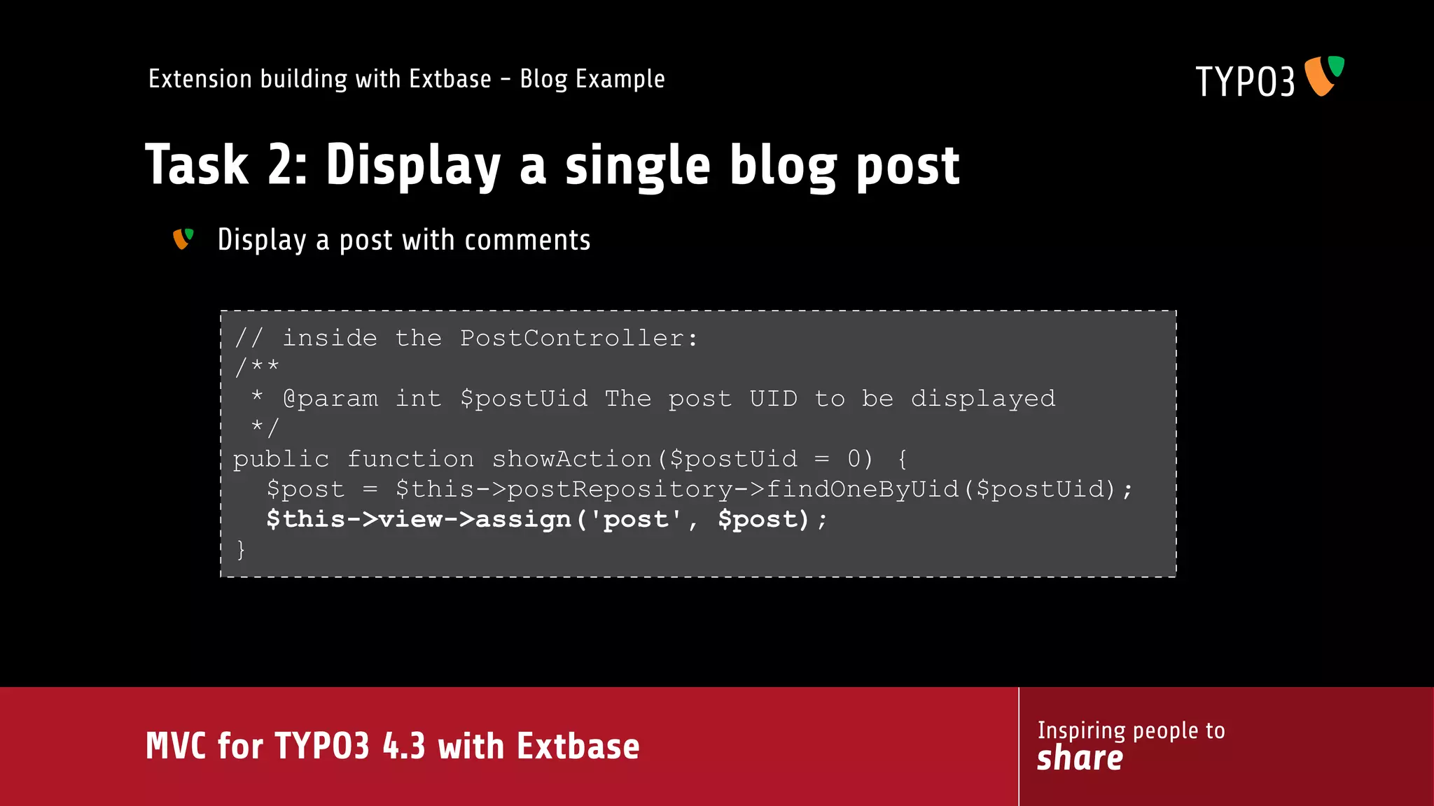 MVC for TYPO3 4.3 with extbase