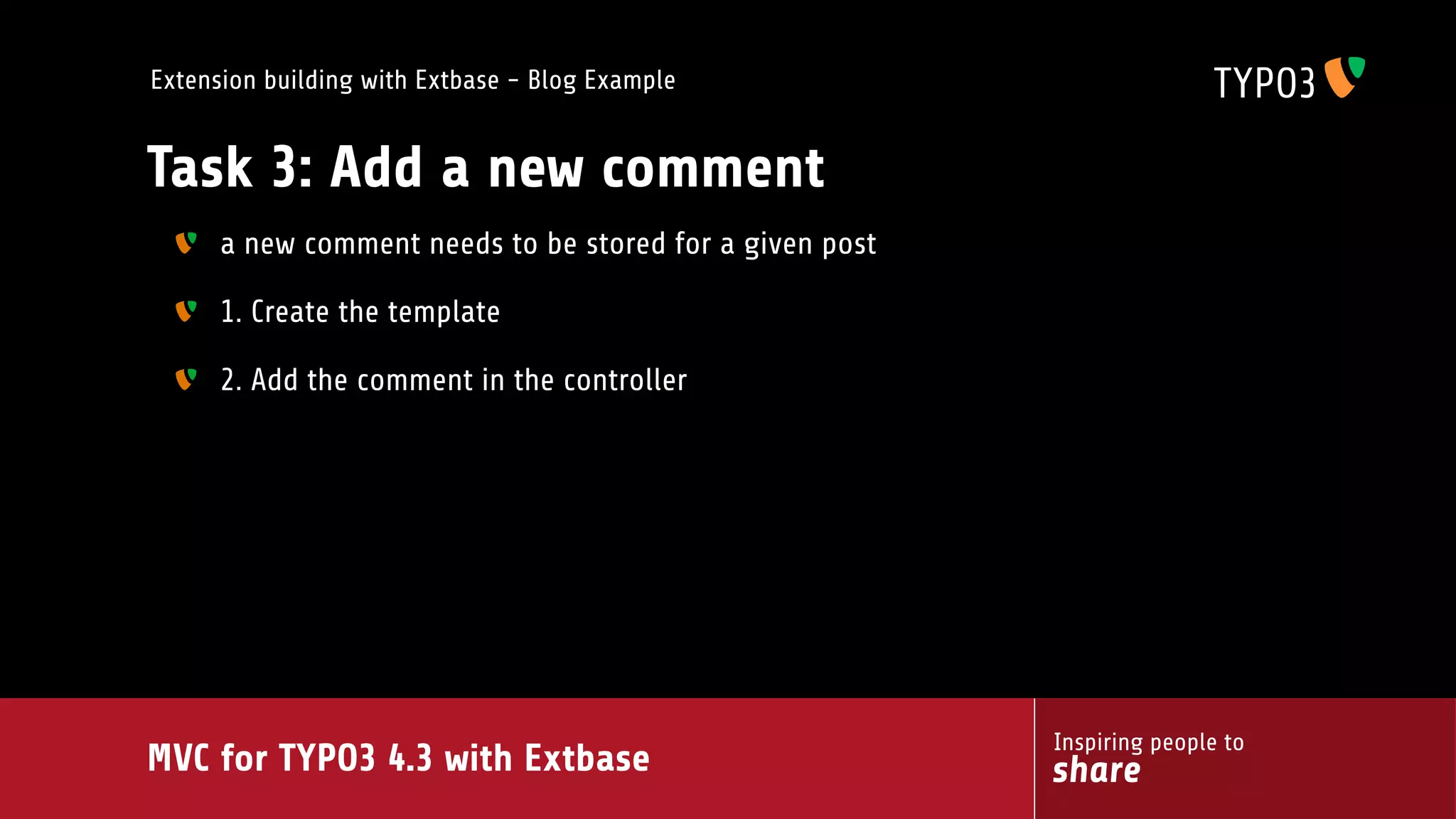 MVC for TYPO3 4.3 with extbase