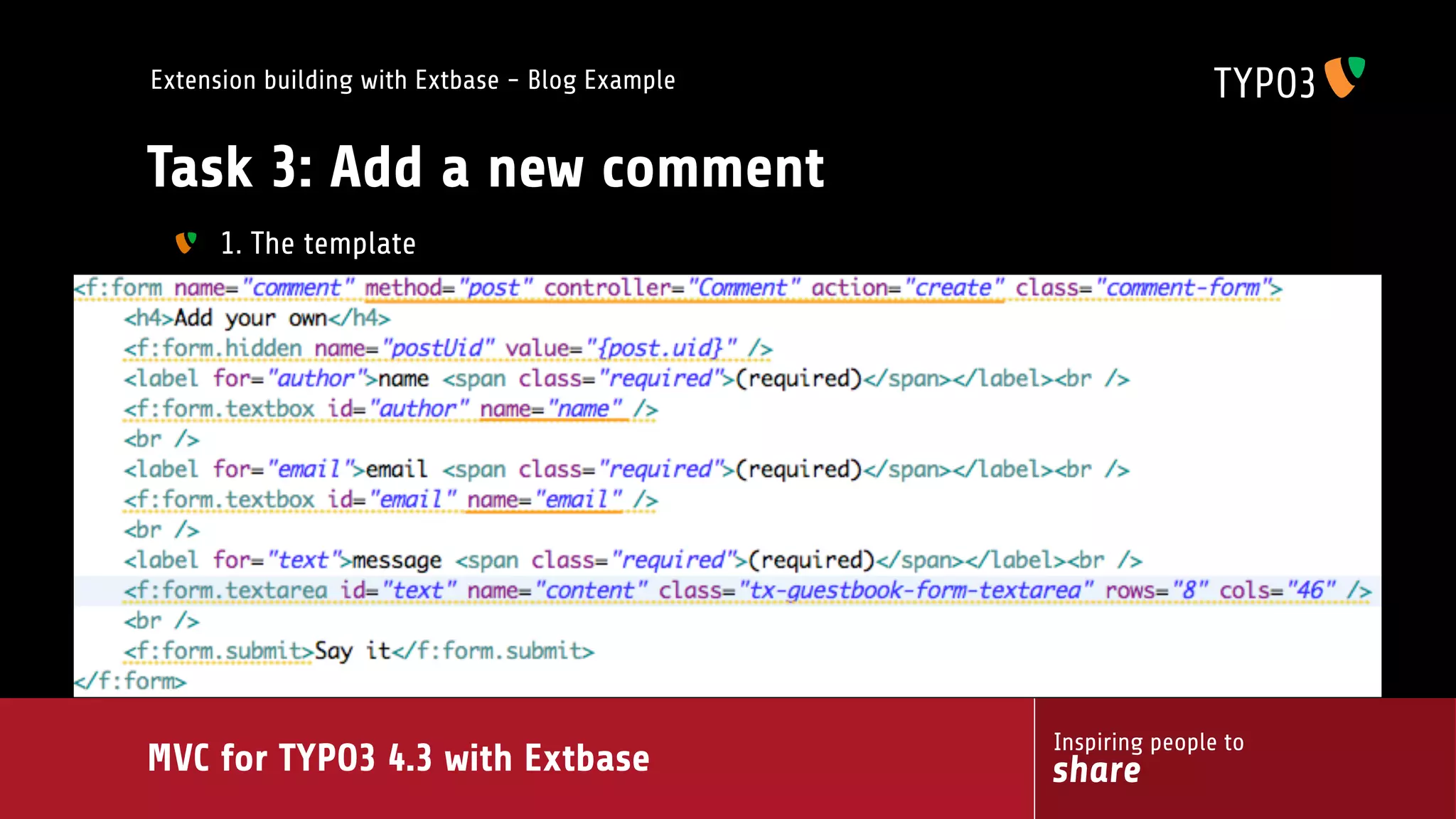 MVC for TYPO3 4.3 with extbase
