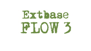 Extbase
FLOW 3
 