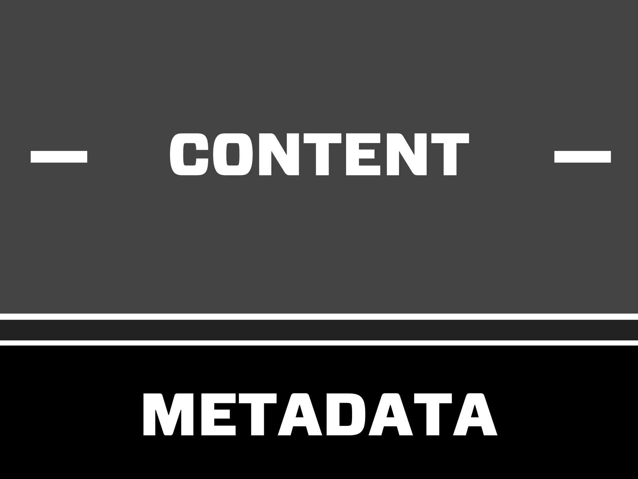 CONTENT
METADATA