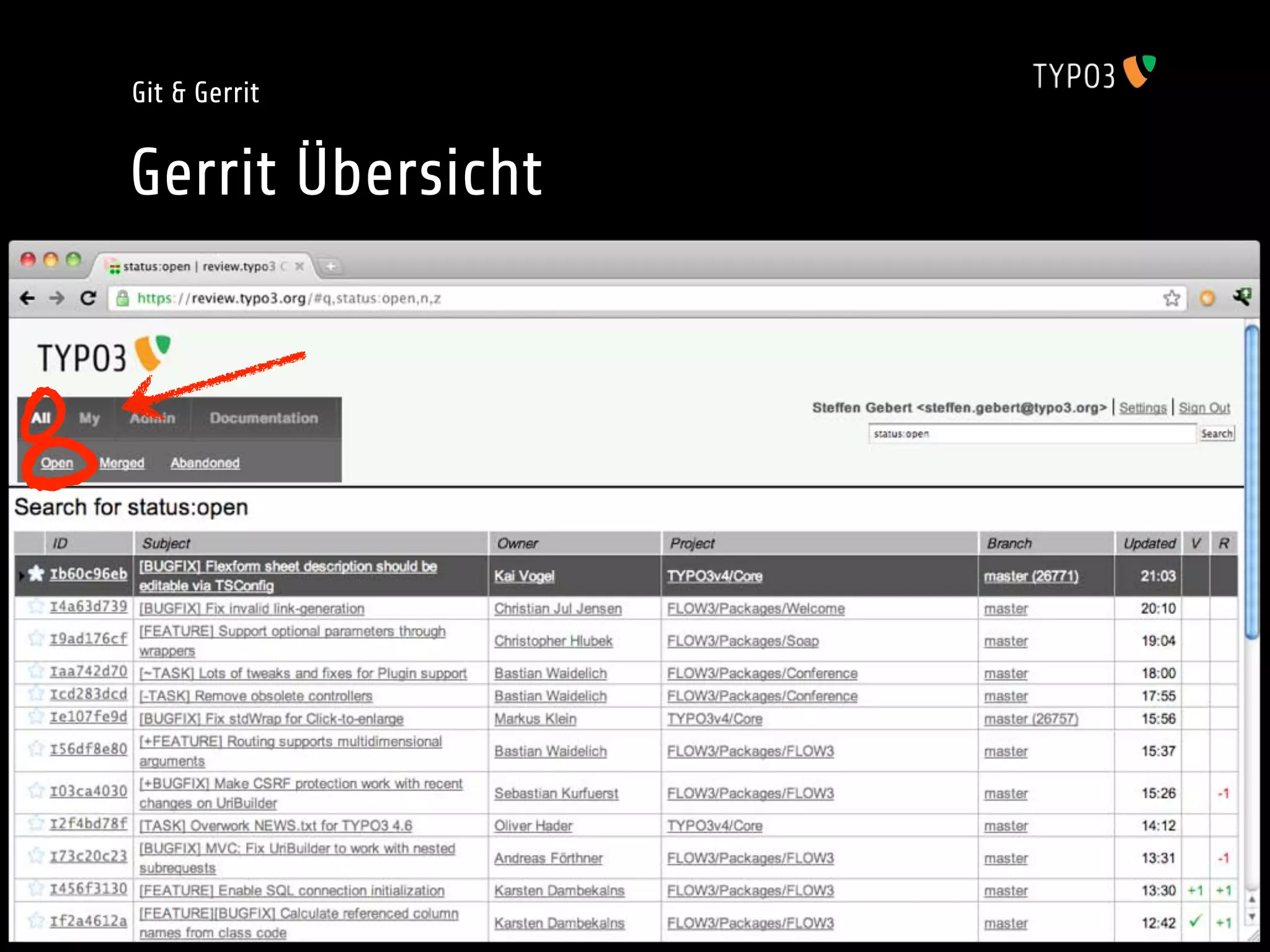 Git & Gerrit


    Gerrit Übersicht
           ´



o
o
 