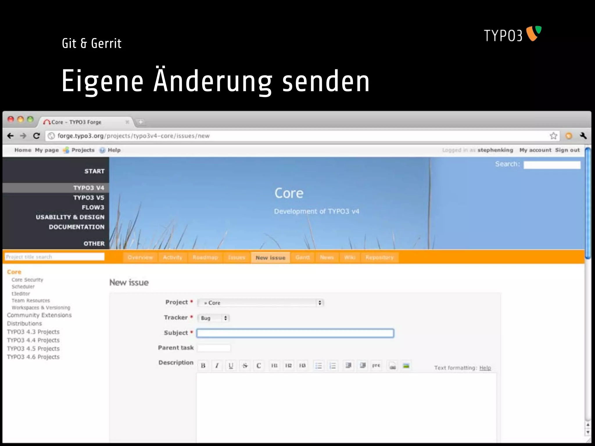 Git & Gerrit


Eigene Änderung senden
 