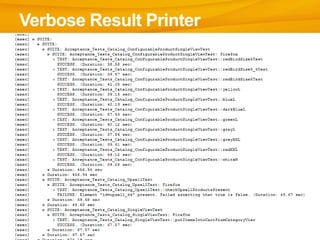 Verbose Result Printer
 