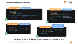 T3DD23 Content Security Policy - Concept, Strategies & Pitfalls | PDF