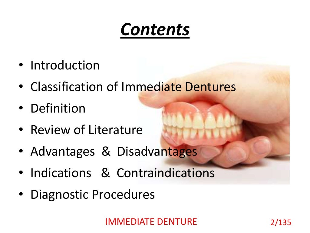 Immediate Denture