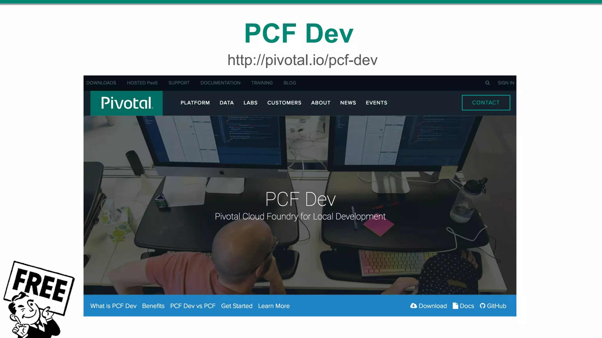 http://pivotal.io/pcf-dev
PCF Dev
 