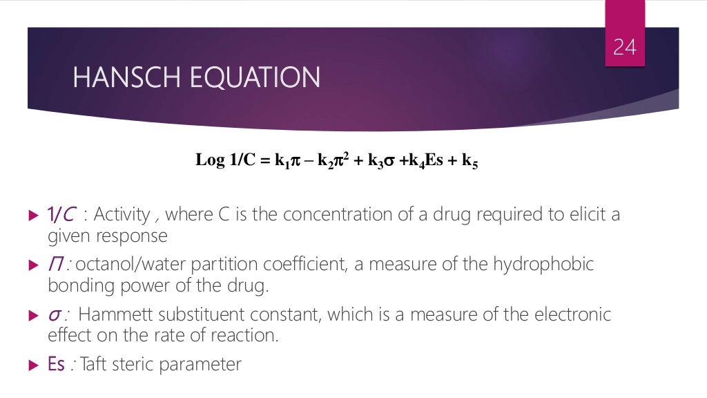 QSAR by hansch analysis