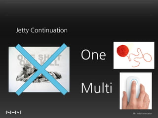 Jetty Continuation



                     One

                     Multi
                             39 / Jetty Continuation
 