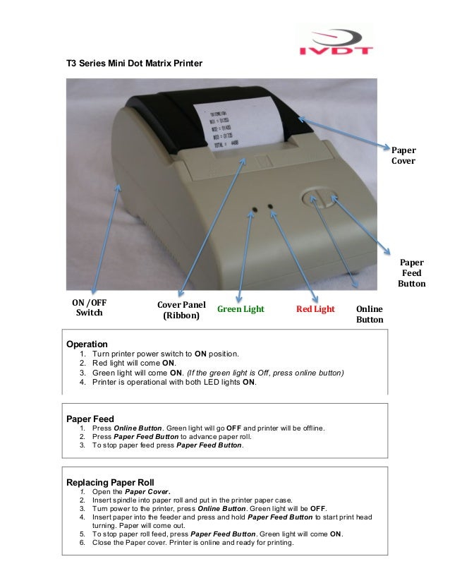 dot matrix printer paper roll