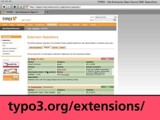 typo3.org/extensions/
 