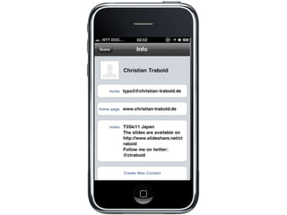 Carrier            12:34 PM
                Web Page Title

   http://host.domain.tld




               320 x 480
          Vertical Resolution
 