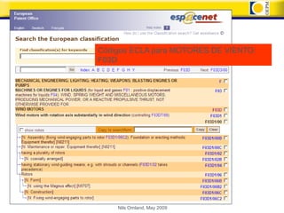 Códigos ECLA para MOTORES DE VIENTO:
F03D




    Nils Omland, May 2009
 