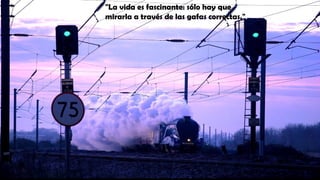 "La vida es fascinante: sólo hay que
mirarla a través de las gafas correctas."
 