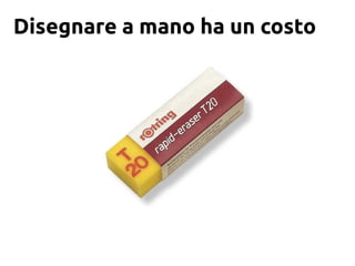 Disegnare a mano ha un costo
 