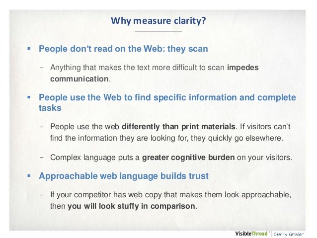 What is the measure of clarity of an image
