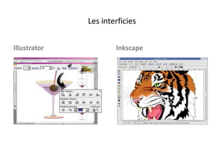 Les interficies


Illustrator           Inkscape
 