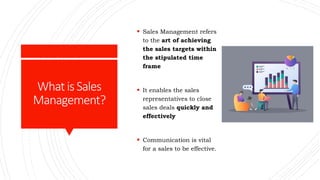 Role of EFFECTIVE COMMUNICATION IN SALES MANAGEMENT | PPTX