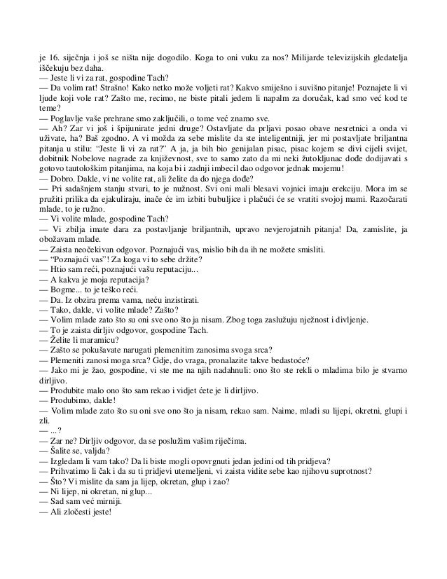 Izlazeći iz vaše potpune suprotnosti