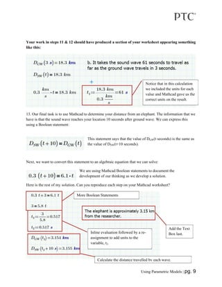 Parametric Equations with Mathcad Prime | PDF