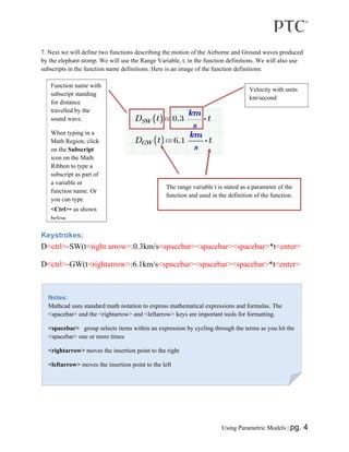 Parametric Equations with Mathcad Prime | PDF