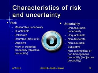 Homogeneous Insureable Risk T4 risk taking & resourcing skills-2013 | PPT