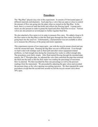 Flow rate and pressure head | PDF
