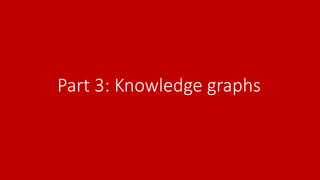 Part 3: Knowledge graphs
 