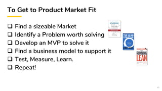 Product Market Fit and Beyond