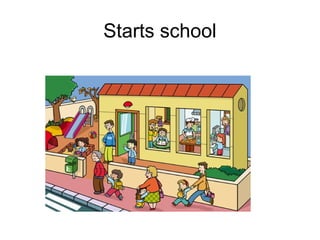 Starts school
 