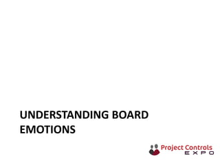 UNDERSTANDING BOARD
EMOTIONS
 