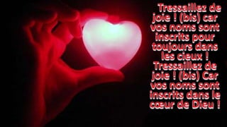 T54 Tressaillez de joie