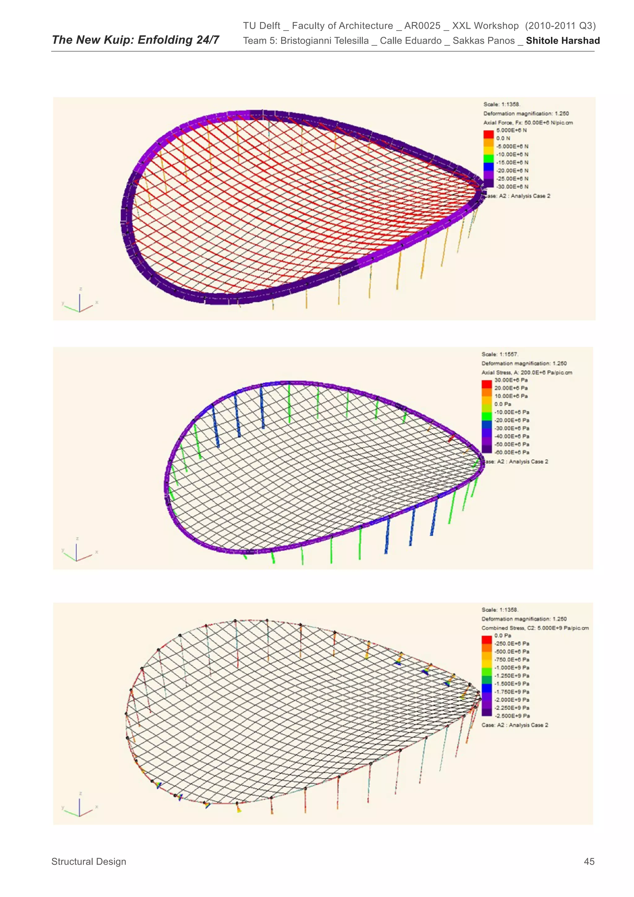 TU Delft _ Faculty of Architecture _ AR0025 _ XXL Workshop (2010-2011 Q3)
The New Kuip: Enfolding 24/7   Team 5: Bristogianni Telesilla _ Calle Eduardo _ Sakkas Panos _ Shitole Harshad




Structural Design                                                                                         45
 