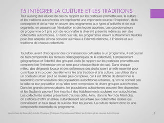 T5 intégrer la culture et les traditions