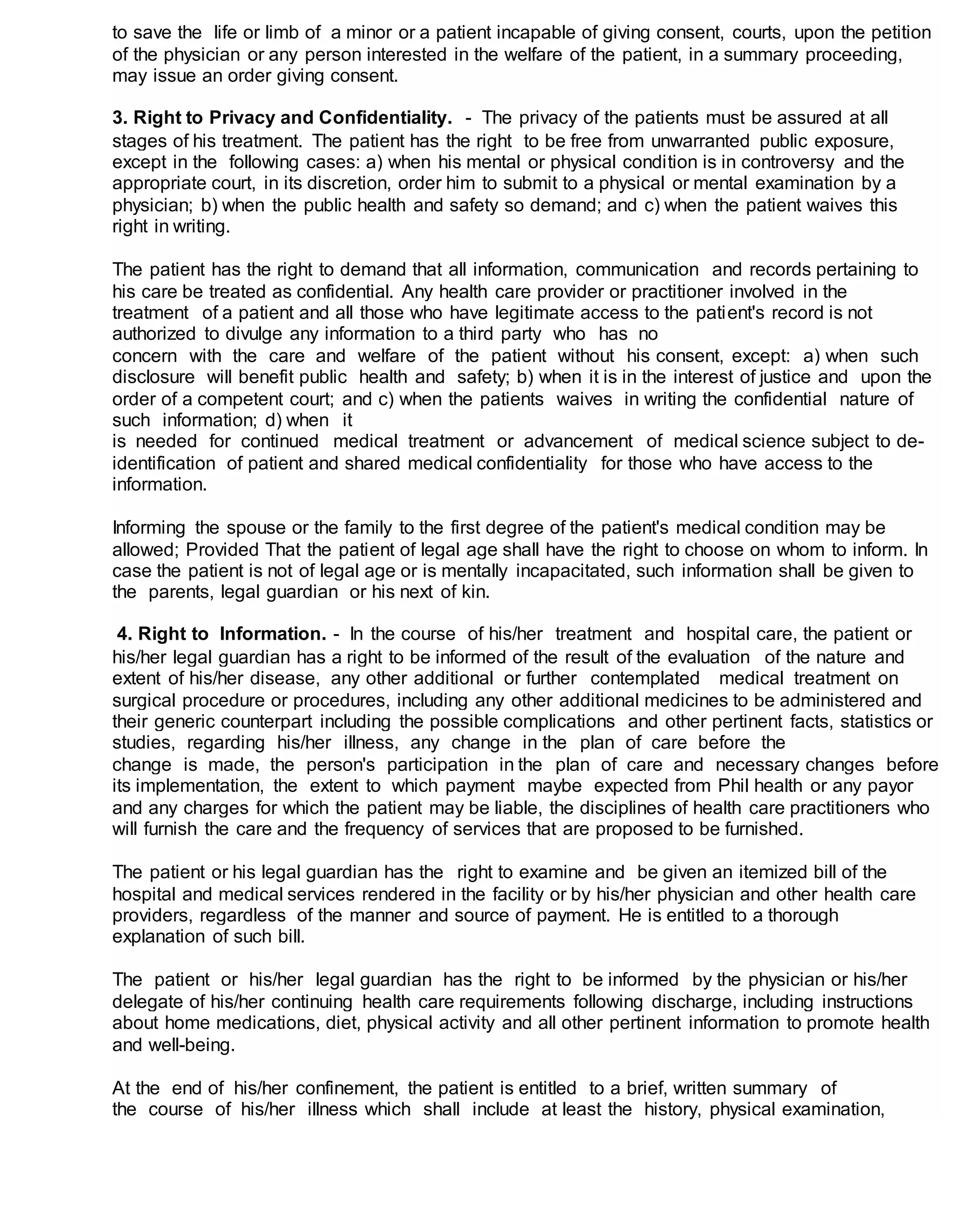 Patient Rights Insert Patients Rights | DOCX
