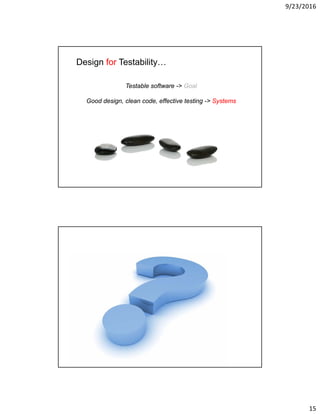 Design for Testability in Practice | PDF