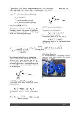 Design, Fabrication and Testing Of Flapping Wing Micro Air Vehicle | PDF